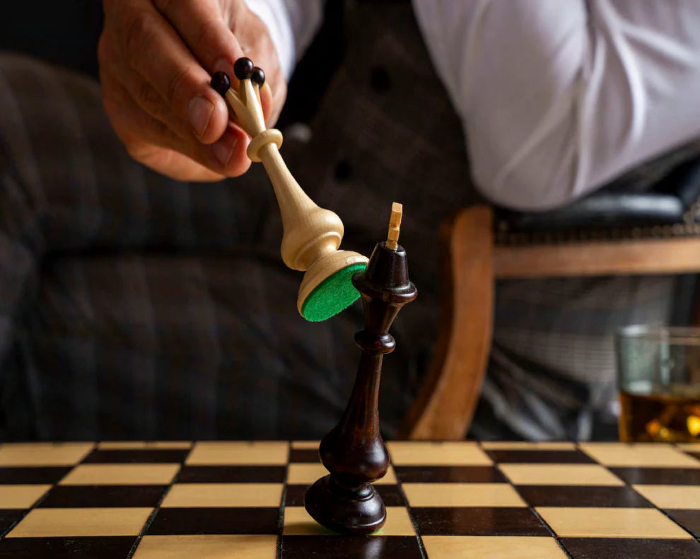 Ajedrez artesanal de madera “Beskid” | Colección Ludus