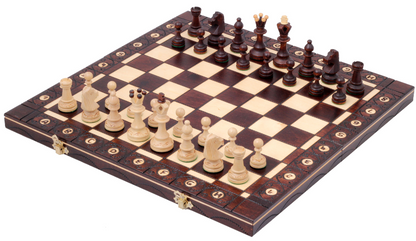 Juego de ajedrez Nobilis con piezas Staunton y tablero de madera