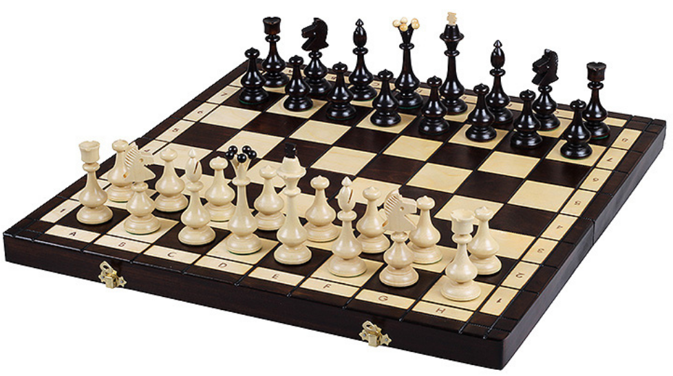 Juego de Ajedrez Ludus – Tablero de Madera Plegable con Rey 110 mm