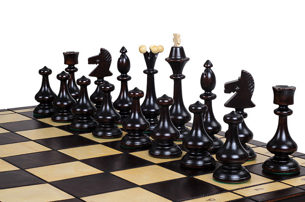 Juego de Ajedrez Ludus – Tablero de Madera Plegable con Rey 110 mm