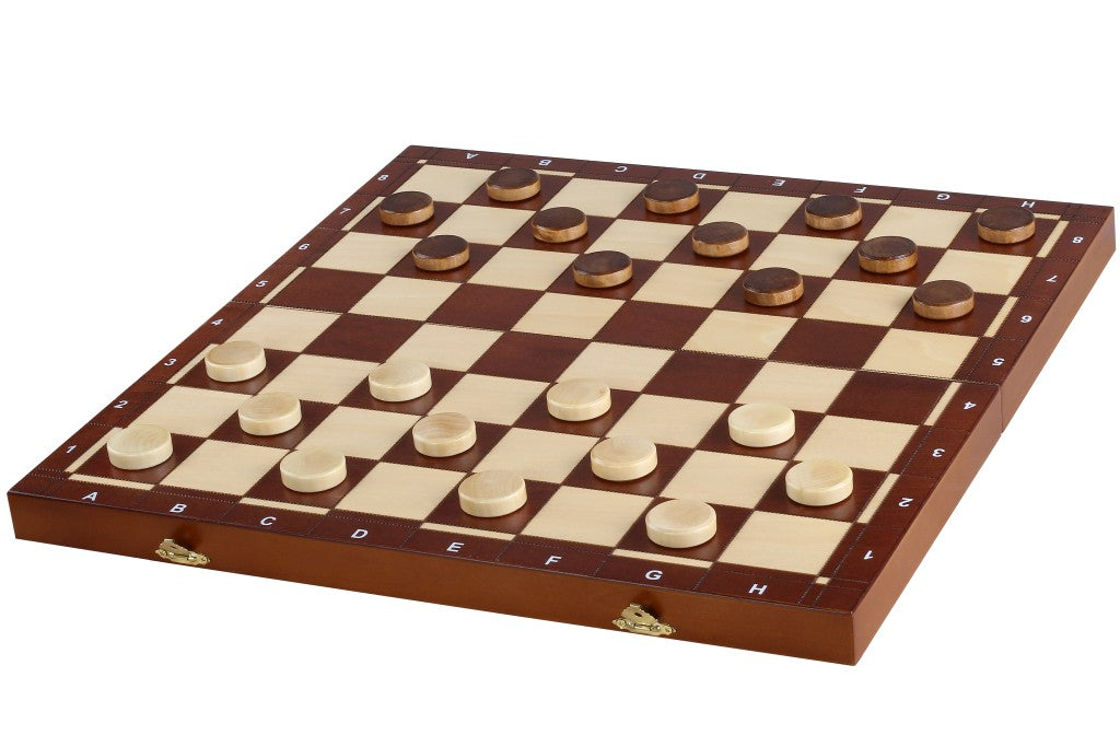 Set 3 en 1: ajedrez, damas y backgammon con estuche de madera