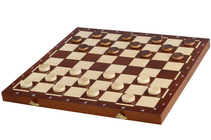 Set 3 en 1: ajedrez, damas y backgammon con estuche de madera