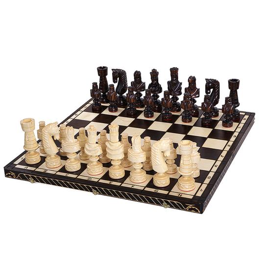 Ajedrez de Lujo Tallado a Mano “Cesar”