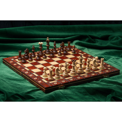 Ajedrez artesanal de madera "Senator" | Colección Nobilis