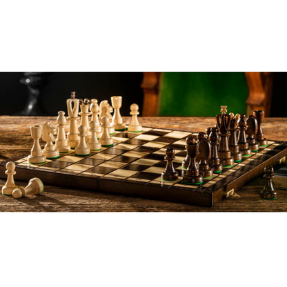 Ajedrez artesanal de madera "ACE" | Colección Virtus