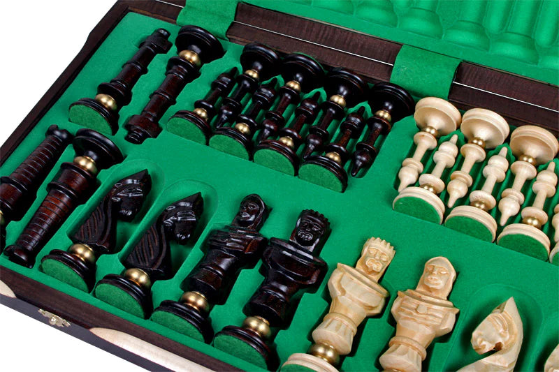 Hand-Carved Wooden Chess Set “Royal de Luxe” | Imperium Collection